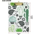 thumbnail image 3 of FMSHPON HedgehogCactus Clipboard Hardboard Wood Nursing Clip Board and Pull for Standard A4 Letter 13x9 inches, 3 of 8