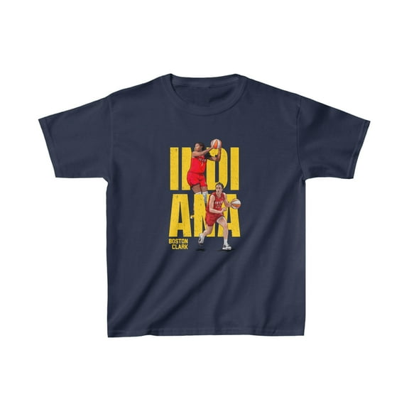 Indiana Boston #7 & Clark #22 basketball lover Kids Heavy Cotton Tee