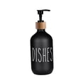 thumbnail image 1 of Dispensador de jabón Dispensador de jabón líquido Botella rellenable 500 ml Botellas vacías con Platos negros, 1 of 9
