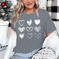 thumbnail image 4 of Tbopshirt Valentine's Day T-Shirts for Women Tees,Plus Size Womens Tops,Women Valentines Day Short Sleeve Heart Printed T-Shirt Novelty Graphic S-XXXL, 4 of 4