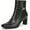 Black, variant on Women's Nanette Ankle Bootie Soft Milk Grey 9W
