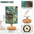 thumbnail image 3 of Sloth and Flowers Bedside Table Lamp LED Warm Lights with USB Charging Port Retro Cylinder Desk Lamps, 3 of 7