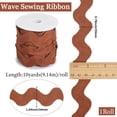 thumbnail image 2 of Rick Rack Trim for Sewing 1.34 Inch RIC Rac Ribbon Giant Jumbo RIC Rac 10 Yards Christmas Zig Zag Coffee Wave Bending Fringe Trim Woven Fabric S Shaped Lace for DIY Crafts Silver, 2 of 9