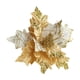 thumbnail image 5 of Guirnalda de Navidad de flores brillantes, 20 cm dorada, 5 of 6