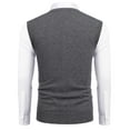 thumbnail image 5 of COOFANDY Men's Sweater Vest V Neck Casual Sleeveless Knitted Button Cardigan Vest, 5 of 10