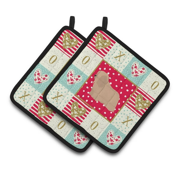 Coton de Tulear #1 Love Pair of Pot Holders