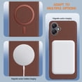 thumbnail image 3 of for Samsung Galaxy A06 Magnetic Case, Flexible Luxury PU Leather Cover, Protective Slim Lightweight Shockproof Phone Case Compatible with Mag-Safe Charging for Samsung Galaxy A06, Brown, 3 of 6