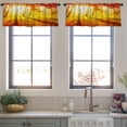 thumbnail image 3 of LALILO Kitchen Curtain Valance Autumn Fall Autumnal Park Rod Pocket Window Curtain 52"x 18" Set of 2, 3 of 5