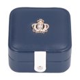thumbnail image 1 of ZOUSSIQI Jewelry Box Compartment Design Convenient Practical Portable Simple Style Travel Jewelry Case for Earrings Rings Navy Blue JU316-16928, 1 of 13