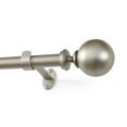 thumbnail image 3 of Threadmade Cordelia Single Curtain Rod with Globe Ball Finial, Antique Pewter - 32"W x 78"L, 3 of 6
