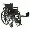 Roscoe Medical K4-Lite Wheelchair Color: Powder-coated silver vein