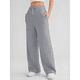 thumbnail image 2 of Pantalones Deportivos Holgados de Cintura Alta para Mujer, Gris , L, 2 of 4