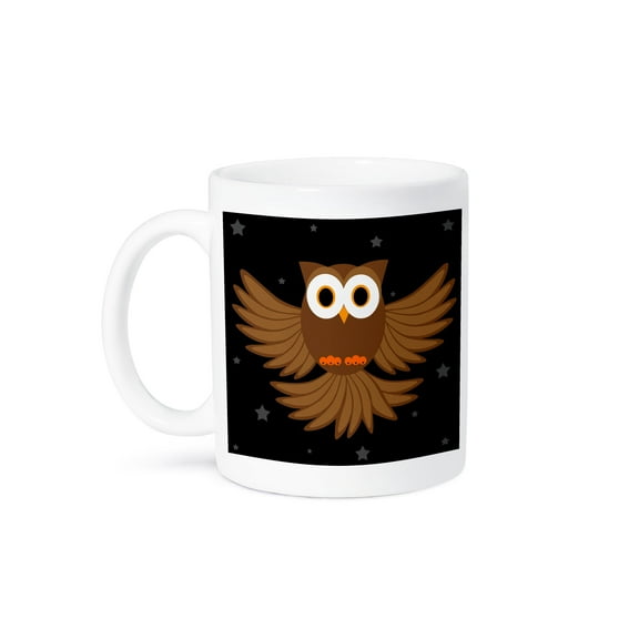 3dRose, Night Owl Under The Stars, 15oz Mug