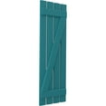 thumbnail image 3 of Ekena Millwork 15 1/2"W x 72"H Americraft Four Board (2 Batten) Exterior Real Wood Spaced Board-n-Batten Shutters w/ Z-Bar (Per Pair), Antigua, 3 of 10