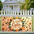 thumbnail image 6 of LUUFILx Little Cutie Orange Themed Backdrop Banner for Baby Shower Photography Decor Party Supplies Spring Decorations Background Props, 6 of 8