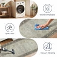 thumbnail image 5 of Washable Kitchen Runner Rug 60" x 22", Non-Slip Soft Low Profile Kitchen Rug, Farmhouse Distressed Floral Oriental Rug for Kitchen, Hallway & Laundry Room, 5 of 6