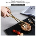 thumbnail image 4 of 2 Pack Gold Salad Tongs, 9.8 Inch Stainless Steel Kitchen Tongs for Serving Food, Kitchen Scissor Tongs for Cooking Buffet Catering Bread Pastry Dessert BBQ, 4 of 7
