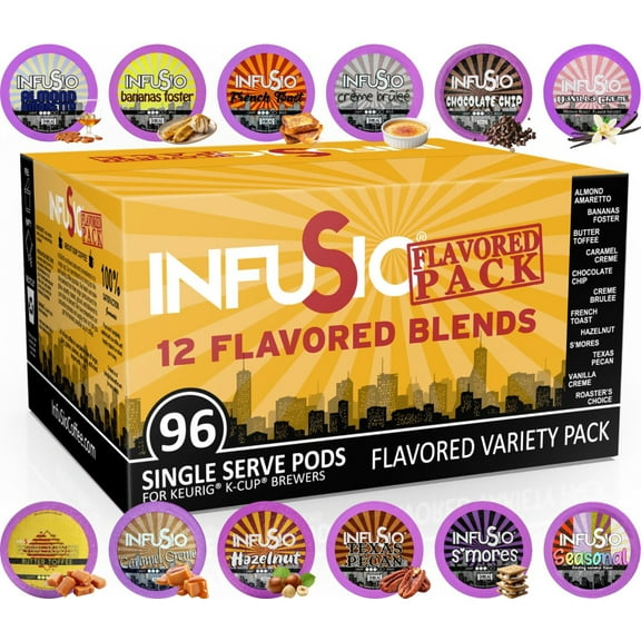 96 Count Variety Pack Flavors Only (12 Flavored Blends)