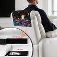 thumbnail image 4 of TSOVTHRID Frog Mushroon Floral Moon Print Recliner Headrest Protector Waterproof Anti-Slip Sofa Headrest Covers Washable Easy Care Couch Chair Head Protector 17x27 in, 2 Pieces, 4 of 7
