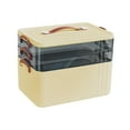 thumbnail image 2 of Esquirla Emergency Storage Box Large Capacity Sleek Portable Medical Box for Car Drom 3 Layer, 2 of 8