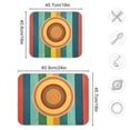 thumbnail image 5 of Yayeee Dish Drying Mat for Kitchen Counter Ultra Absorbent Easy Clean Pad 18x16", Colorful Stripes, 5 of 7