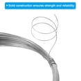 thumbnail image 4 of Uxcell 26 Gauge 82 Ft Galvanized Solid Wire, 2 Pack Metal Cable Rope for Hanging Photo Frame, 4 of 6