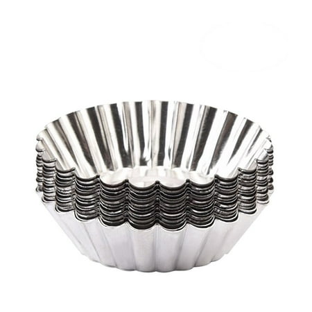 

50pcs Nonstick Egg Tart Metal Lined Mould Tin Baking Tool Cupcake Cake Cookie Molds