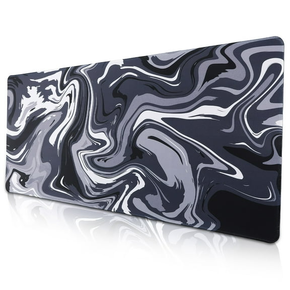 sixwipe Large Gaming Mouse Pad (XXL), Non Slip 35.4 x 15.7 inches Computer Pad for Desk, 3mm Thickened Big Rubber Base Mouse Mat with Stitched Edges for Work, Game, Office, Home