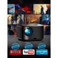thumbnail image 3 of Proyector BYINTEK X30 Full HD 1080P Sistema de TV con licencia de Netflix Proyector de cine en casa con video LED LCD, WIFI, Dolby Smart y enfoque automático, 3 of 4