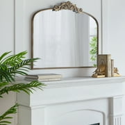 A&B Home Gold Arch Mirror with Metal Frame, 40x31 Wall Decor