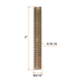 thumbnail image 2 of Unique Bargains 10pcs 5/16x2' Carbon Steel Fully Threaded Rod Bar Studs for Furniture Mounting Assembly, 2 of 4