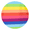 Rainbow, variant on Girl's Long Sleeve Crew Neck and Leggings Set Rainbow X-Large