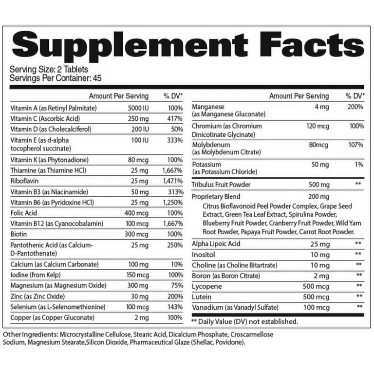 GAT Mens Multi+Test 60 Tablets