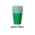 thumbnail image 3 of Injueey 10 Uds. De vasos de papel para jardín de infantes, papel desechable, pintura de juguete, artesanía ambiental, educación pura, bebidas frías, Mostrada Verde Injueey HA071325-03, 3 of 6