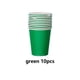 thumbnail image 4 of Billuyoard 10 Uds. De vasos de papel, vasos desechables para jardín de infantes, pintura de colores ambientales, artesanía, pintura educativa, bebida Mostrada Verde Billuyoard HA071325-03, 4 of 6