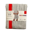 thumbnail image 2 of Loft Women's Soft Short Sleeve Top & Bike Short Sleep Set (Grey, S), 2 of 2