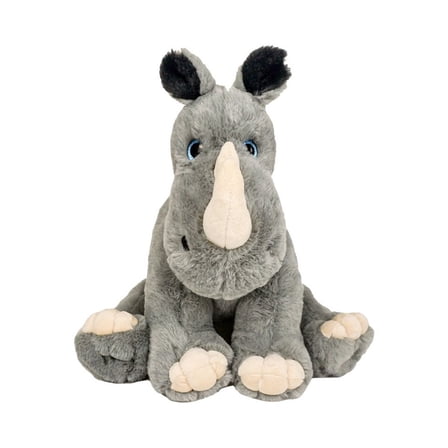 Halloween Riley the Rhino Stuffed Toy - 16" Plush with Spooky Pumpkin Outfit, Soft and Cuddly Rhino Plushie, Ideal for Halloween Decorations and Gifts, Adorable Stuffed Animal for Kids and Collectors