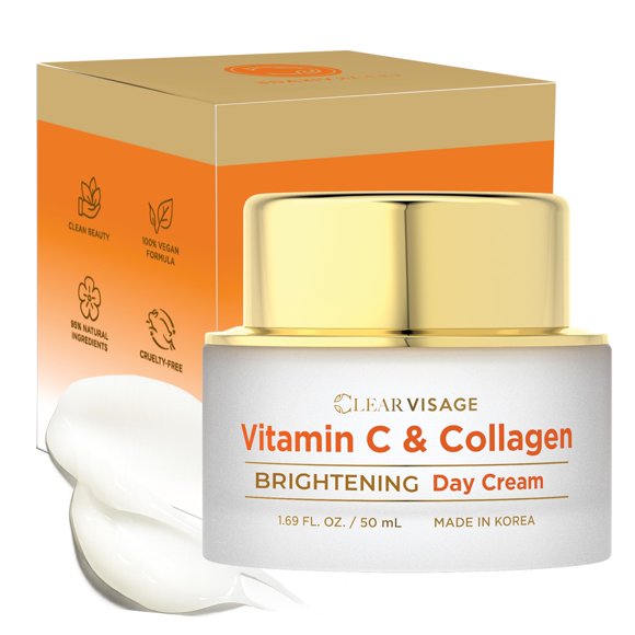 Crema Hidratante Facial Clear Visage 50 ml Vitamina C Vegana