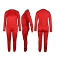 thumbnail image 4 of Itsame Sweatsuits 2pcs Sets for Womens Long Sleeved Sweatshirt and Pants Women Athletic Outfit Sets Red Size S, 4 of 5