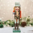 thumbnail image 1 of 36 cm Decorativa Cascanueces para Navidad, Cascanueces de Adornos de , Decoraciones Navideñas, Decoración Camuflaje Baoblaze Soldado Cascanueces, 1 of 8