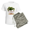 thumbnail image 5 of CafePress - Tropical Holiday Women's Light Pajamas - Women's Short Sleeve Print T-Shirt and Pants Light Cotton Pajama Set, 5 of 7