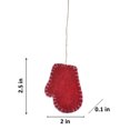 thumbnail image 3 of De Kulture Works Wool Felt Mini Christmas Gloves, Set of 3 Eco Friendly Needle Felted Christmas Xmas Tree Decoration Stuffed Ornament, 3 of 6