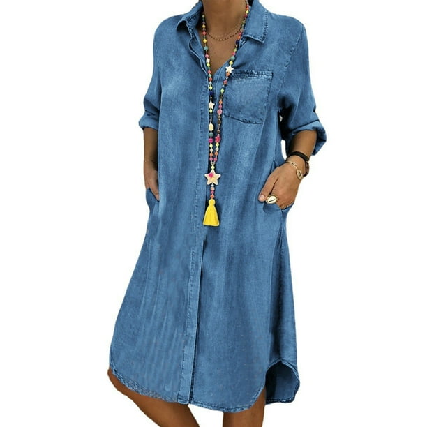 Marcie Denim Dress, Womenswear