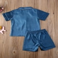 thumbnail image 5 of Baby Boys Girls Short Sleeve Button-Down Top Shorts Sleepwear, 5 of 5