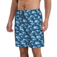 thumbnail image 2 of Balery Sea Water Wave Traje de Baño Estilo Hawaiano para Hombre, Shorts de Secado Rápido con Bolsillos-X-Large, 2 of 6