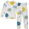 thumbnail image 3 of Boys Pajamas Girls Pajama Cute Flowers Cute Comfortable Cotton Two-piece Pajama Set, 3 of 7