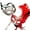 Red Silver, variant on Couples Masquerade Ball Mask Pair Ostrich Feather Cosplay Costume New Year Mardi Gras Prom Carnival Party (Pair for 2 Masks)