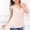 Beige, variant on Tank Top with Built in Bra and Adjustable Thin Spaghetti Strap Lightweight Solid Round Neck Daily Womens Fixed Padded