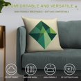 thumbnail image 4 of Green And Beige Modern Art Geometric Pillow Covers,Green And Beige Modern Art Geometric Throw Pillow Covers 24"×24" ,Living Room Sofa Couch Pillow Covers,Decorative Pillow Covers, 4 of 7