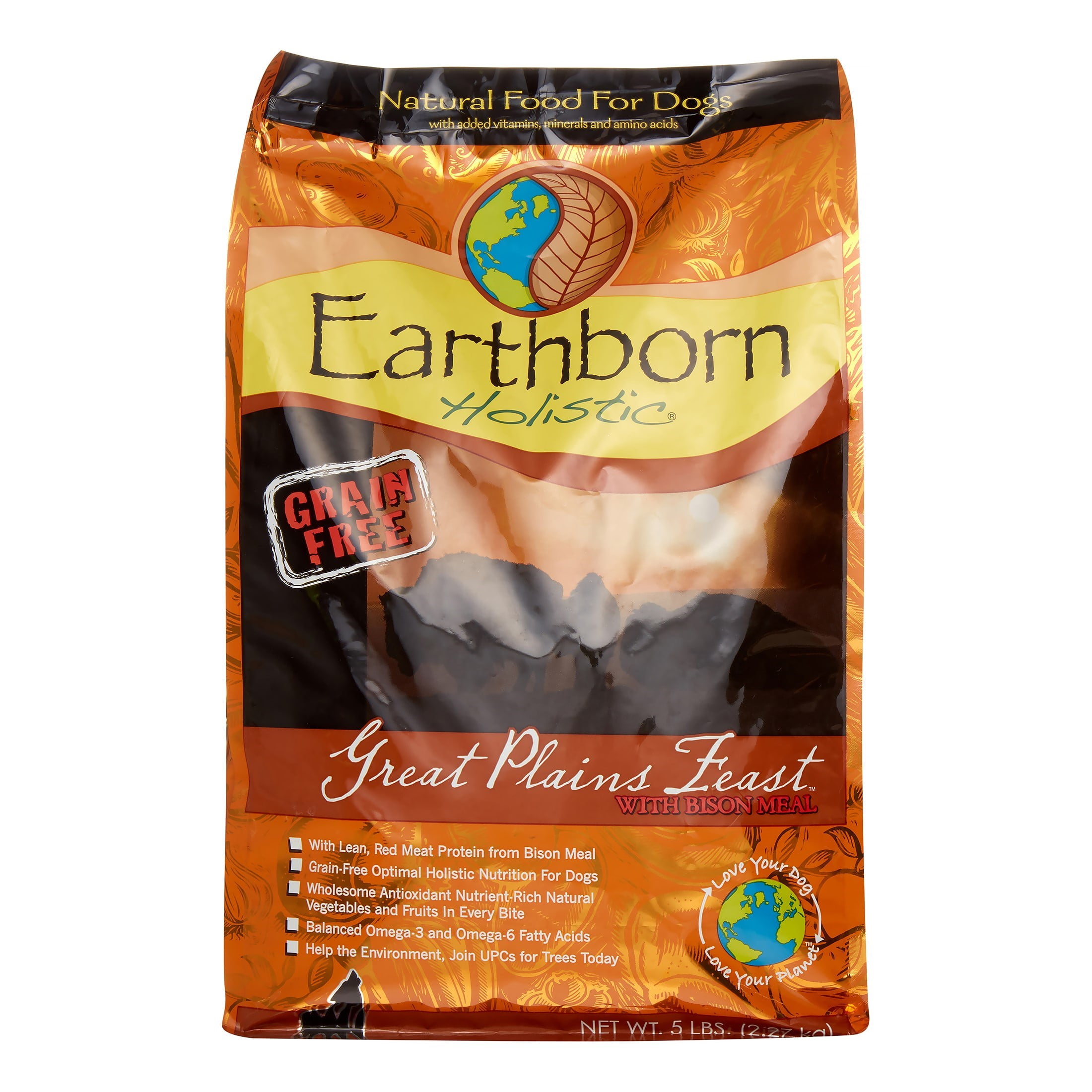 Earthborn Holistic GrainFree Great Plains Feast with Bison Adult Dry